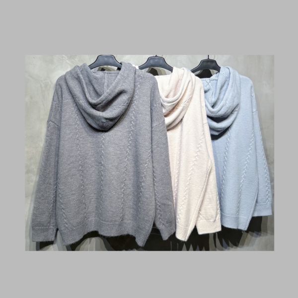 ZinD [ 柔柔 麻花編飾彈性連帽針織 ] 3色 2601021 shihslica ZinD,zind,ZD,zooindrawer,zoo in drawer,抽屜動物園,丹寧,牛仔外套,外套富翁,洋裝,韓國襪子,年終慶,雙11,雙12,黑五,週年慶,合購價,自訂款