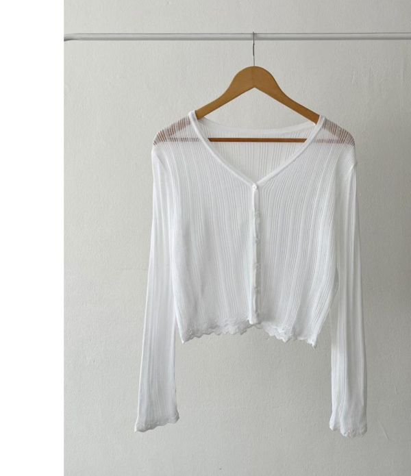 ZinD [ 溫柔透膚花邊薄薄針織衫 ] 5色 2604202 shihslica ZinD,zind,ZD,zooindrawer,zoo in 抽屜,動物園,丹寧,外套,外套富翁,洋裝,韓國襪子,年終慶,雙11,雙12,黑五,百搭,合購價,自訂,春裝,Tshirt,首爾