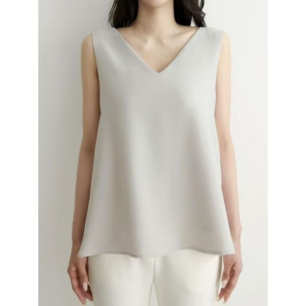 ZinD [ 前後v領雪紡高氣質背心 ] 3色 2603053 shihslica ZinD,zind,ZD,zooindrawer,zoo in 抽屜,抽屜動物園,丹寧,裙子,裙子富翁,洋裝,韓國襪子,年終慶,雙11,雙12,黑五,永恆慶,合購價,自訂,春裝