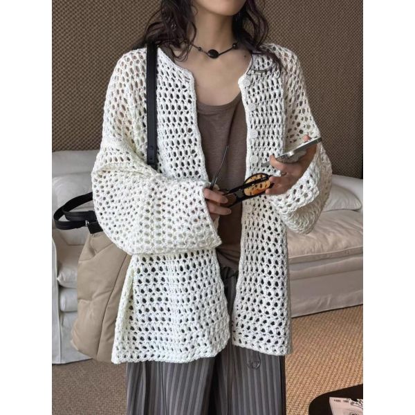 ZinD [ 鏤空針織排扣外搭衫 ] 3色 2603112 shihslica ZinD,zind,ZD,zooindrawer,zoo in drawer,抽屜動物園,丹寧,牛仔外套,外套富翁,洋裝,韓國襪子,年終慶,雙11,雙12,黑五,週年慶,合購價,自訂款,shihslica.春裝