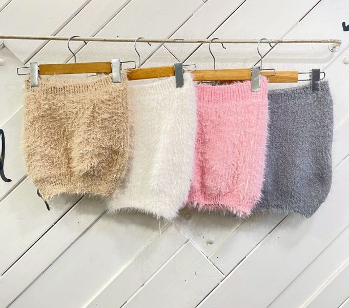 ZinD [ 柔軟絨毛小平口＋外套甜美套裝 ] 4色 2511219 ZinD,zind,ZD,zooindrawer,zoo in drawer,抽屜動物園,丹寧,牛仔外套,外套富翁,洋裝,韓國襪子