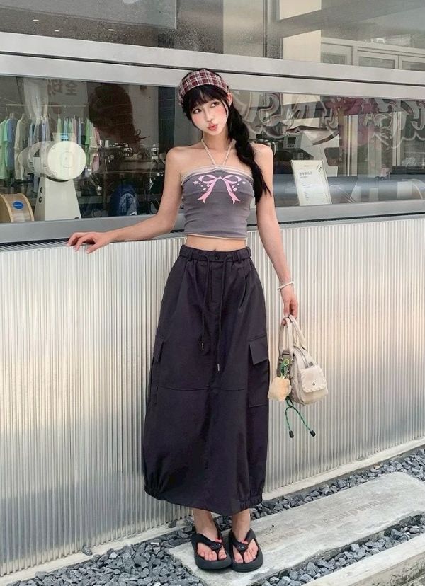 Z in D [ 斜紋布大口袋氣球裙 ] 3色 2510011 ZinD,zind,ZD,zooindrawer,zoo in drawer,抽屜動物園,丹寧,牛仔外套,外套富翁,洋裝