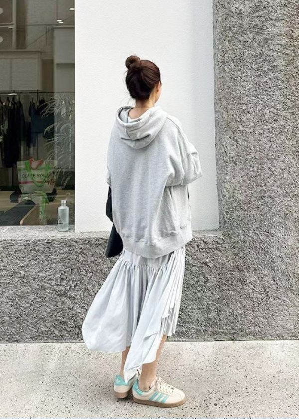 Z in D [ 假兩件連帽不規則裙襬連身洋裝 ] 2色 2510081 (shihslica) ZinD,zind,ZD,zooindrawer,zoo in drawer,抽屜動物園,丹寧,牛仔外套,外套富翁,洋裝