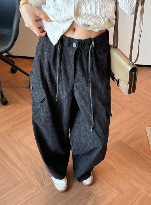 Z in D [ 豹紋大口袋工裝褲 ] 2色 2510155 