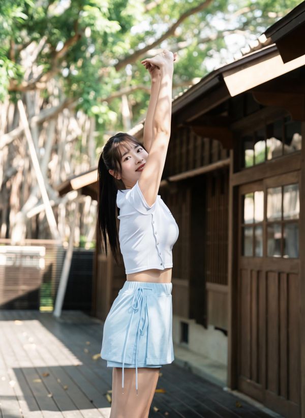 ZinD [ Mei穿著款：側邊綁帶休閒清新短褲裙 ]  2607204 ZinD,zind,ZD,zooindrawer,zoo in 抽屜,動物園,丹寧,外套,外套富翁,洋裝,韓國襪子,年終慶,雙11,雙12,黑五,百搭,合購價,自訂,春裝,Tshirt,首爾