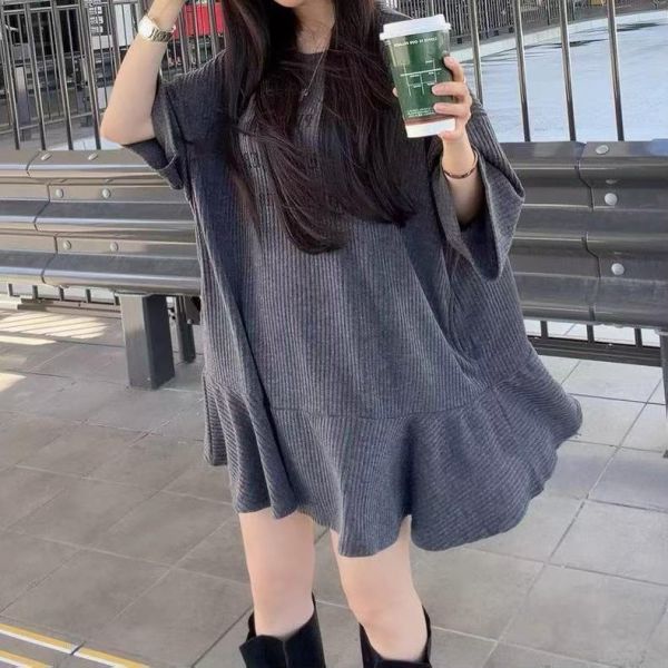 ZinD [ 前英文小裙襬口袋長版棉T ] 3色 2603022 shihslica 