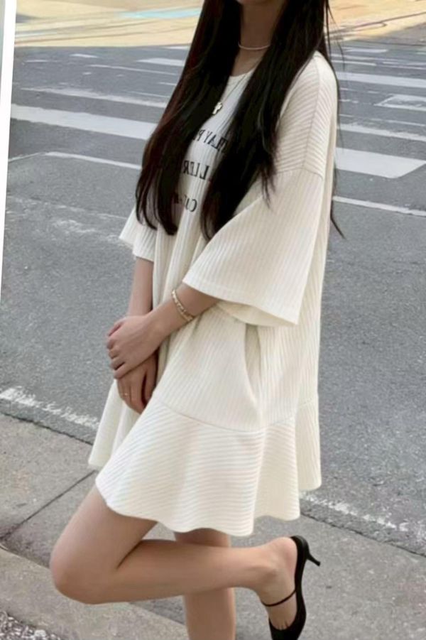 ZinD [ 前英文小裙襬口袋長版棉T ] 3色 2603022 shihslica 