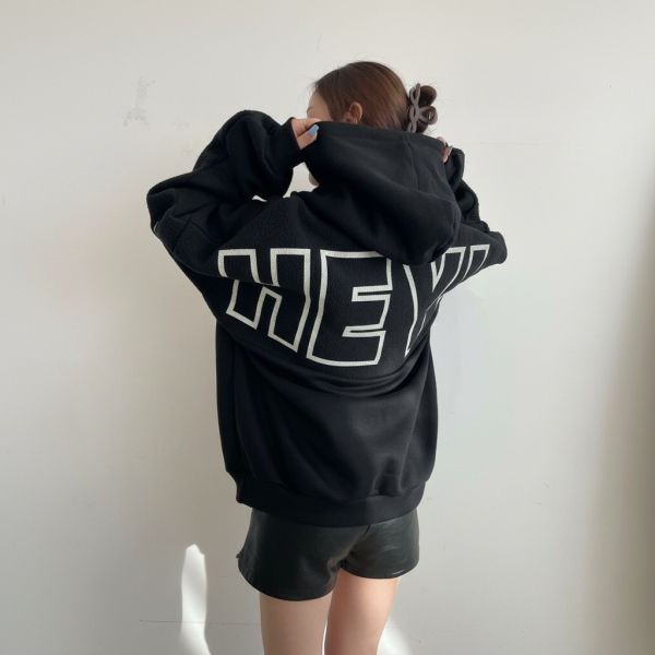 ZinD [ 大英文字母刷毛寬大帽Ｔ ] 2512022 shihslica 