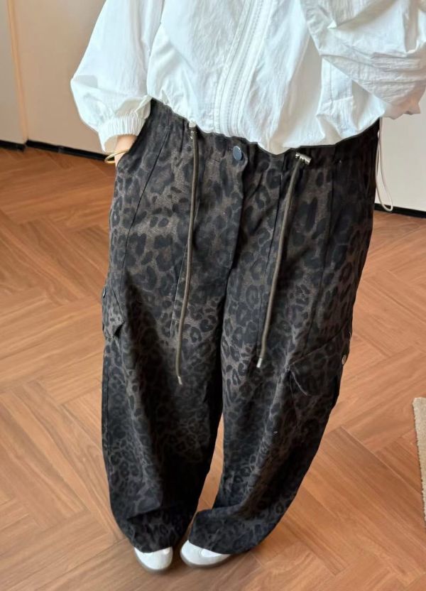 Z in D [ 豹紋大口袋工裝褲 ] 2色 2510155 