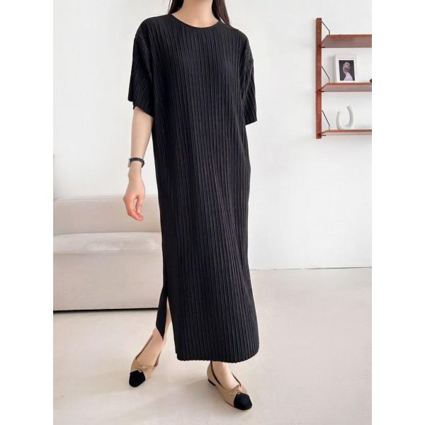 ZinD [ 彈性細折連身長版洋裝 ] 4色 2603054 shihslica ZinD,zind,ZD,zooindrawer,zoo in 抽屜,抽屜動物園,丹寧,裙子,裙子富翁,洋裝,韓國襪子,年終慶,雙11,雙12,黑五,永恆慶,合購價,自訂,春裝