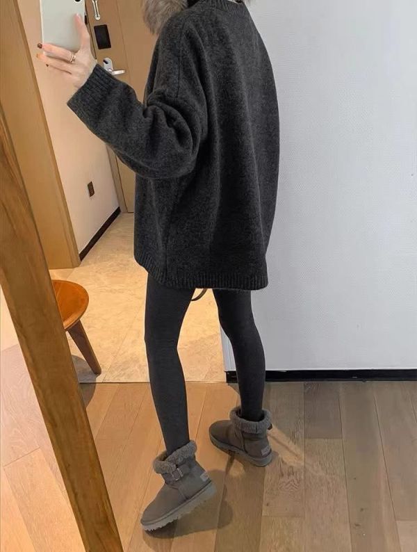 ZinD [ 單色復古米奇暖針織寬T ] 3色 2512282 