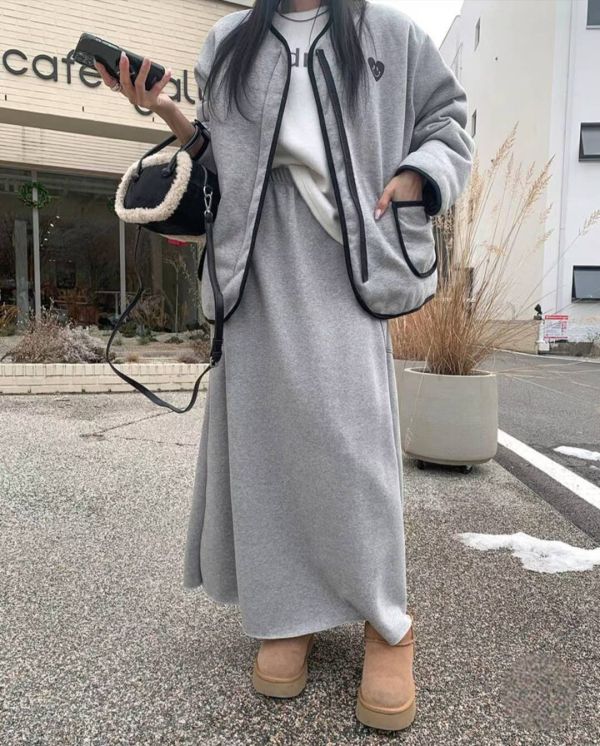 ZinD [ 側口袋休閒Ａ字棉長裙 (有套裝可選) ] 2色 2512305 shihslica ZinD,zind,ZD,zooindrawer,zoo in drawer,抽屜動物園,丹寧,牛仔外套,外套富翁,洋裝,韓國襪子,年終慶,雙11,雙12,黑五,週年慶,合購價,自訂款