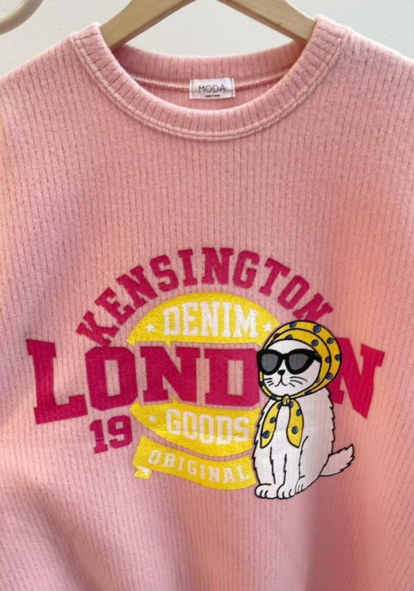 ZinD [ 阿婆貓貓磨毛坑條oversizeT ] 3色 2512191 shihslica ZinD,zind,ZD,zooindrawer,zoo in drawer,抽屜動物園,丹寧,牛仔外套,外套富翁,洋裝,韓國襪子,年終慶,雙11,雙12,黑五,週年慶,合購價,自訂款