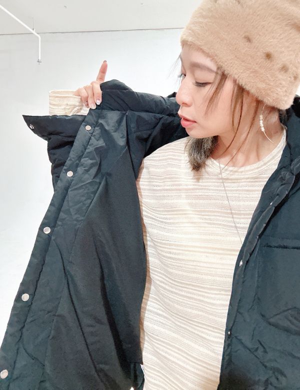 ZinD [ 輕盈連帽前口袋鋪棉外套 ] 經典黑 2601151 （shihslica) ZinD,zind,ZD,zooindrawer,zoo in drawer,抽屜動物園,丹寧,牛仔外套,外套富翁,洋裝,韓國襪子,年終慶,雙11,雙12,黑五,週年慶,合購價,自訂款,shihslica