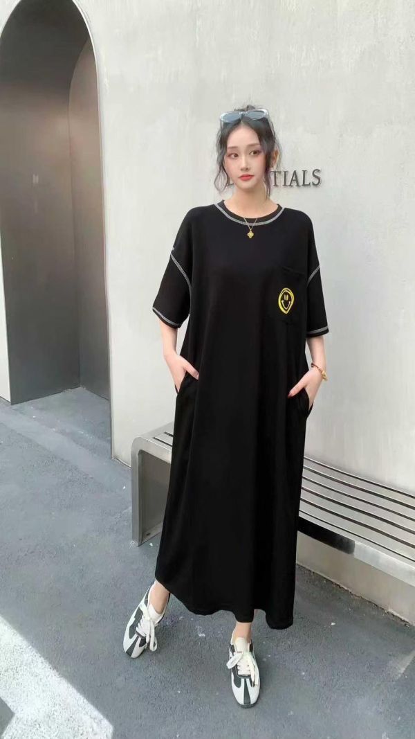 ZinD [ 微笑口袋超彈性連身洋裝T ] 2色 2603291 