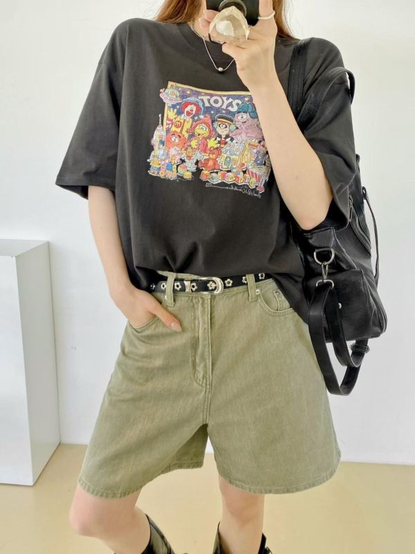 ZinD [ 麥當當全家福復古棉Ｔ ] 3色 2604084 shihslica ZinD,zind,ZD,zooindrawer,zoo in 抽屜,抽屜動物園,丹寧,裙子,裙子富翁,洋裝,韓國襪子,年終慶,雙11,雙12,黑五,永恆慶,合購價,自訂,春裝,Tshirt