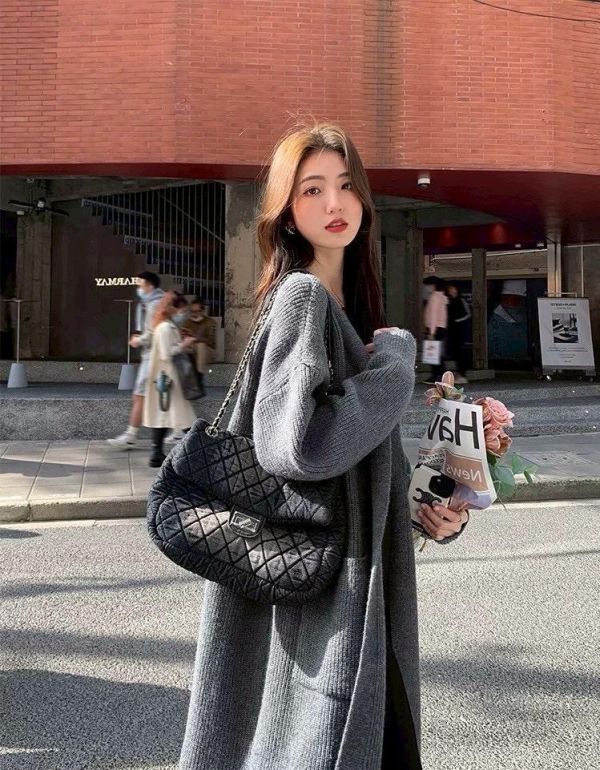 ZinD [ SALE 智希穿著款：長版針織拋袖外套 ] 2色 2603251 ZinD,zind,ZD,zooindrawer,zoo in 抽屜,抽屜動物園,丹寧,裙子,裙子富翁,洋裝,韓國襪子,年終慶,雙11,雙12,黑五,永恆慶,合購價,自訂,春裝,Tshirt