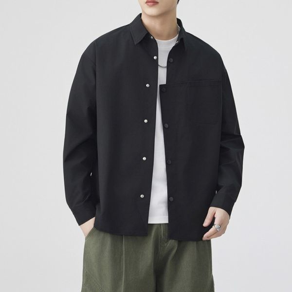 Z in D [ 男裝：設計款排扣襯衫外套 ] 3色 有尺寸 2510154 