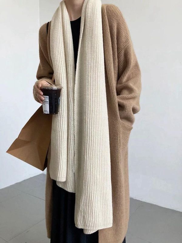 ZinD [ SALE 智希穿著款：長版針織拋袖外套 ] 2色 2603251 ZinD,zind,ZD,zooindrawer,zoo in 抽屜,抽屜動物園,丹寧,裙子,裙子富翁,洋裝,韓國襪子,年終慶,雙11,雙12,黑五,永恆慶,合購價,自訂,春裝,Tshirt