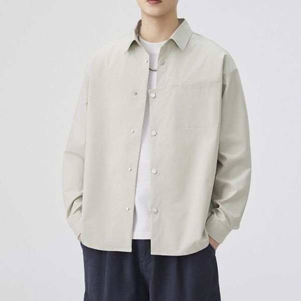 Z in D [ 男裝：設計款排扣襯衫外套 ] 3色 有尺寸 2510154 