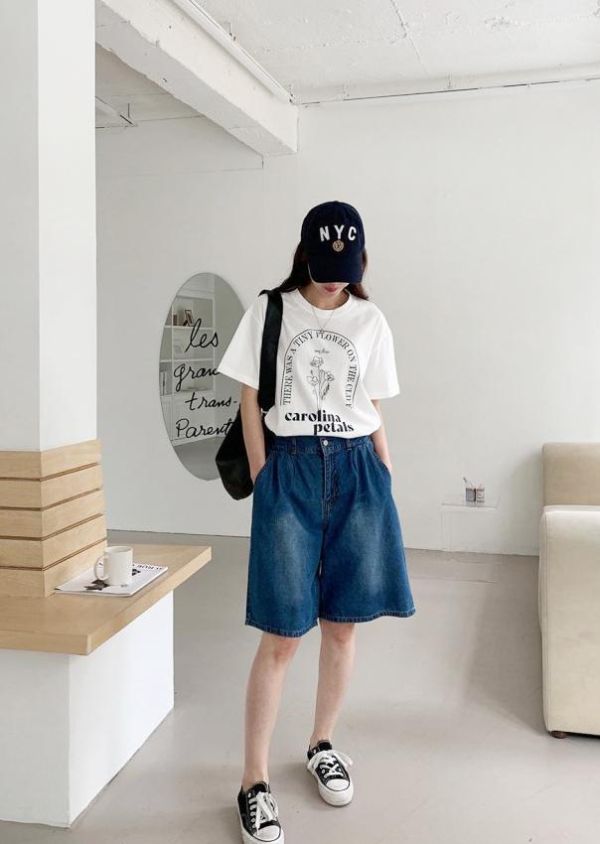 ZinD [ 男孩休閒風格單寧短褲 ] 2色 2604164 ZinD,zind,ZD,zooindrawer,zoo in 抽屜,抽屜動物園,丹寧,裙子,裙子富翁,洋裝,韓國襪子,年終慶,雙11,雙12,黑五,洋裝,合購價,自訂,春裝,Tshirt