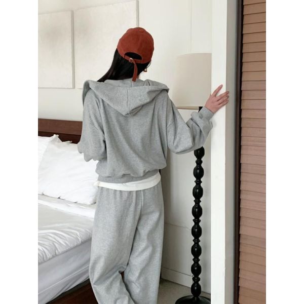 ZinD [ 休閒套裝 翻領拉鍊外套+褲 ] 2色 2502011 