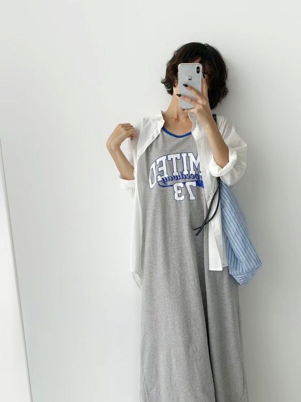 Z in D [ 配色滾邊運東休閒風棉質背心洋裝 ] 3色 2507185 (shihslica) ZinD,zind,ZD,zooindrawer,zoo in drawer,抽屜動物園,丹寧,牛仔外套,外套富翁,洋裝