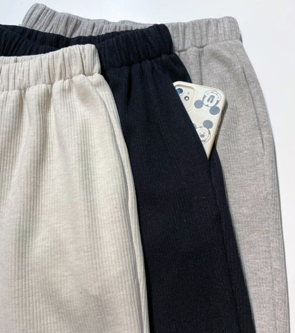 shihslica [ 好評再版 坑條細棉絨溫和9分褲 ] 3色 2511222 