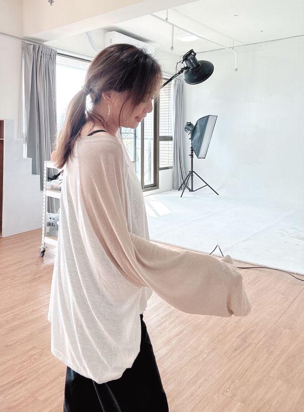 ZinD [ 雪花薄棉柔軟拉格蘭袖T ] 奶茶色系 2512021 shihslica 