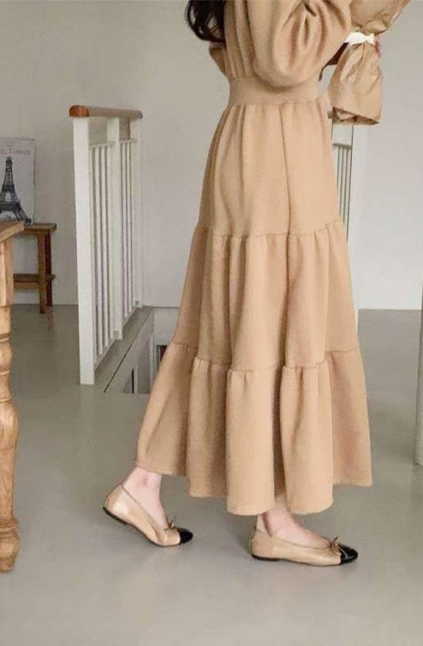 ZinD [ 收腰傘襬棉質連身洋裝 ] 3色 2512091 shihslica ZinD,zind,ZD,zooindrawer,zoo in drawer,抽屜動物園,丹寧,牛仔外套,外套富翁,洋裝,韓國襪子