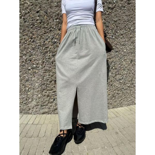 ZinD [ 開岔休閒百搭棉裙 ] 3色 2605013 ZinD,zind,ZD,zooindrawer,zoo in 抽屜,動物園,丹寧,外套,外套富翁,洋裝,韓國襪子,年終慶,雙11,雙12,黑五,百搭,合購價,自訂,春裝,Tshirt,首爾,正韓,套裝