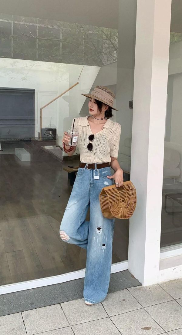 ZinD [ 刷色微破損直筒寬褲 ] 4尺寸 2604241 ZinD,zind,ZD,zooindrawer,zoo in 抽屜,抽屜動物園,丹寧,外套,外套富翁,洋裝,韓國襪子,年終慶,雙11,雙12,黑五,合購價,自訂,春裝,牛仔褲,顯瘦