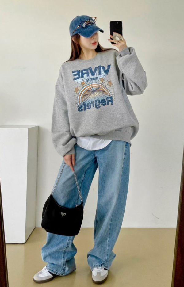 Z in D [ 星星彩虹復古美式寬Ｔ ] 3色 2511042 shihslica ZinD,zind,ZD,zooindrawer,zoo in drawer,抽屜動物園,丹寧,牛仔外套,外套富翁,洋裝,韓國襪子