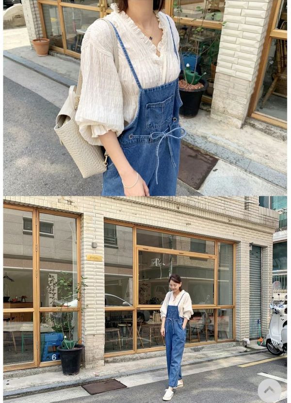 shihslica [ 智希(惠君)穿著款：細肩綁帶丹寧吊帶褲 ] 2408011m (shihslica) 