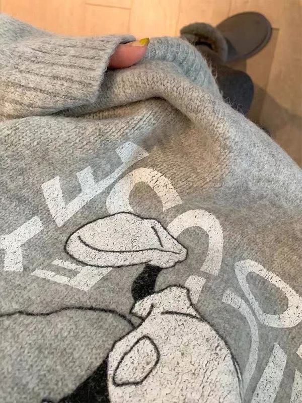 ZinD [ 單色復古米奇暖針織寬T ] 3色 2512282 