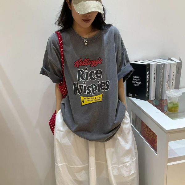 ZinD [ 復古英文洗舊質感棉Ｔ ] 3色 2603232 ZinD,zind,ZD,zooindrawer,zoo in 抽屜,抽屜動物園,丹寧,裙子,裙子富翁,洋裝,韓國襪子,年終慶,雙11,雙12,黑五,永恆慶,合購價,自訂,春裝,Tshirt