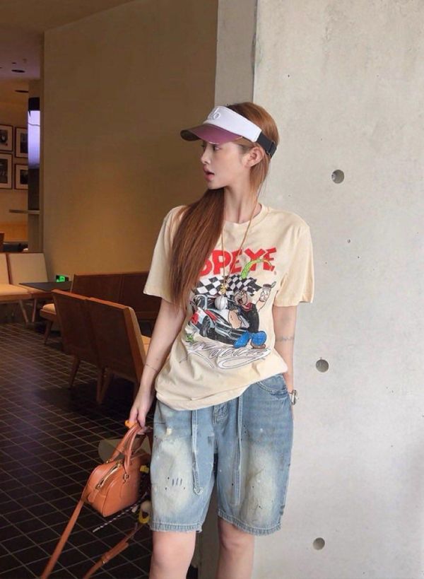 ZinD [ 做舊質感休閒丹寧五分褲 ] 4尺寸 2603231 shihslica ZinD,zind,ZD,zooindrawer,zoo in 抽屜,抽屜動物園,丹寧,裙子,裙子富翁,洋裝,韓國襪子,年終慶,雙11,雙12,黑五,永恆慶,合購價,自訂,春裝,Tshirt