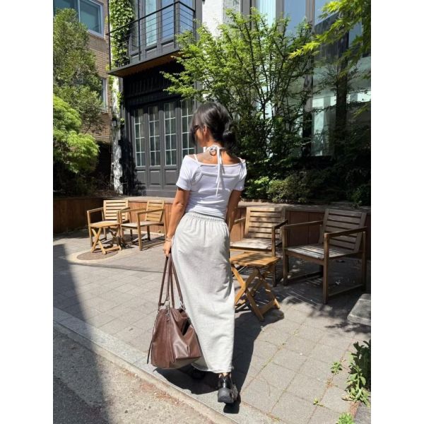 ZinD [ 開岔休閒百搭棉裙 ] 3色 2605013 ZinD,zind,ZD,zooindrawer,zoo in 抽屜,動物園,丹寧,外套,外套富翁,洋裝,韓國襪子,年終慶,雙11,雙12,黑五,百搭,合購價,自訂,春裝,Tshirt,首爾,正韓,套裝