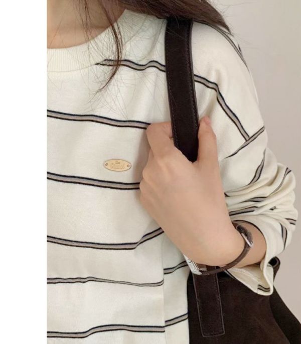 Z in D [ 小logo牌簡約橫紋Ｔ ] 3色 2508214 (shihslics) ZinD,zind,ZD,zooindrawer,zoo in drawer,抽屜動物園,丹寧,牛仔外套,外套富翁,洋裝