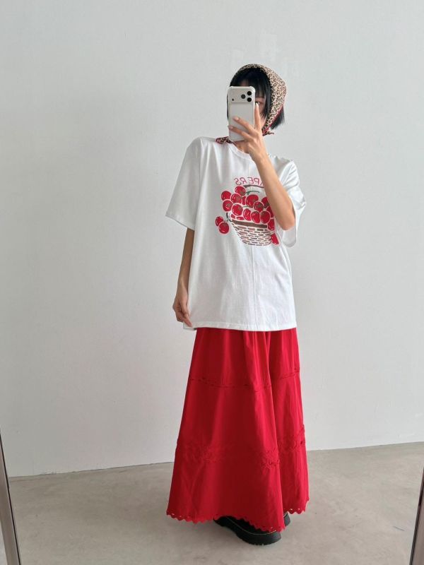 ZinD [ 小紅蕃茄質感棉T ] 4色 2604294 ZinD,zind,ZD,zooindrawer,zoo in 抽屜,動物園,丹寧,外套,外套富翁,洋裝,韓國襪子,年終慶,雙11,雙12,黑五,百搭,合購價,自訂,春裝,Tshirt,首爾