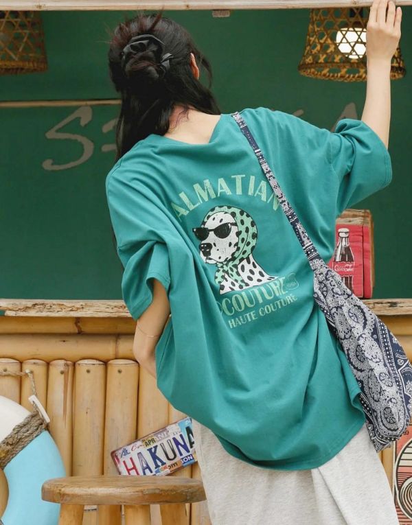 ZinD [ 頭巾大麥町洗色oversize T ] 3色 2607174 ZinD,zind,ZD,zooindrawer,zoo in 抽屜,動物園,丹寧,裙子,裙子富翁,洋裝,韓國襪子,年終慶,雙11,雙12,黑五,百搭,合購價,自訂,春裝,T卹,首爾