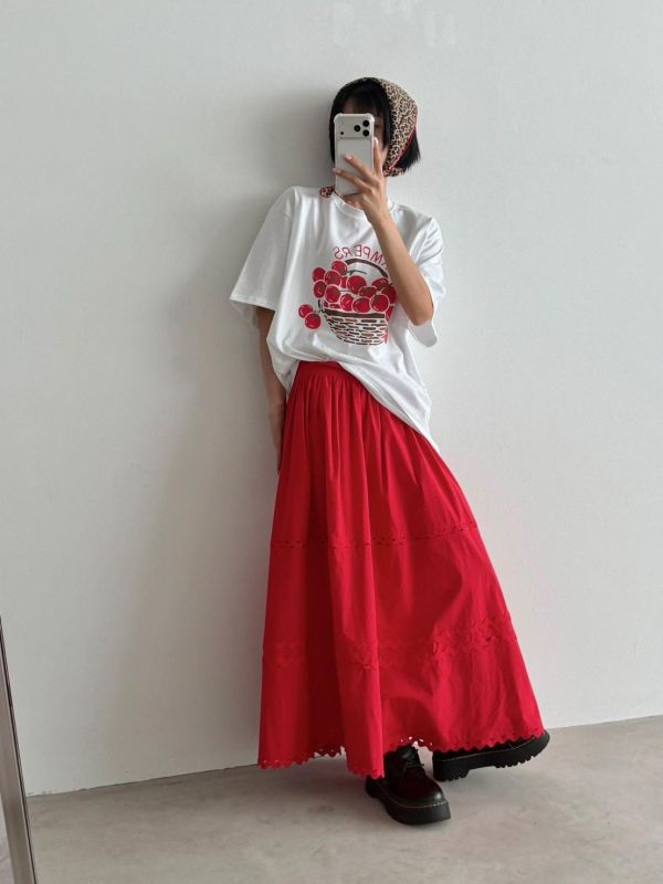 ZinD [ 小紅蕃茄質感棉T ] 4色 2604294 ZinD,zind,ZD,zooindrawer,zoo in 抽屜,動物園,丹寧,外套,外套富翁,洋裝,韓國襪子,年終慶,雙11,雙12,黑五,百搭,合購價,自訂,春裝,Tshirt,首爾