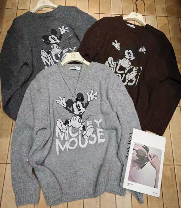 ZinD [ 單色復古米奇暖針織寬T ] 3色 2512282 