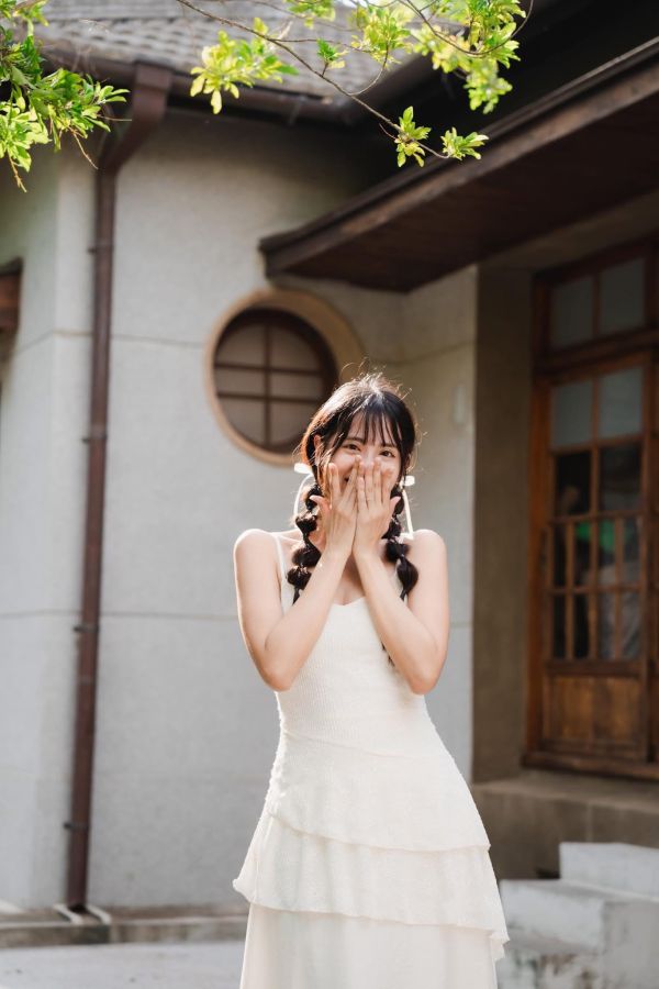 Z in D [ Mei穿著款：雙層異材質斜襬細肩優美洋裝 ] 米杏 2508231 (shihslica) 