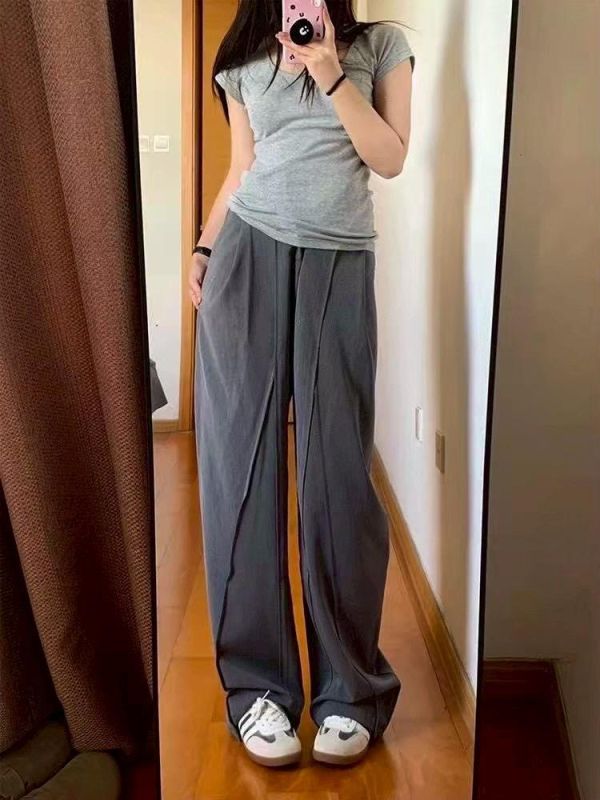 ZinD [ 斜叉切割設計感西裝褲 ] 質感灰 2603021 shihslica ZinD,zind,ZD,zooindrawer,zoo in 抽屜,抽屜動物園,丹寧,裙子,裙子富翁,洋裝,韓國襪子,年終慶,雙11,雙12,黑五,永恆慶,合購價,自訂,上班,春裝