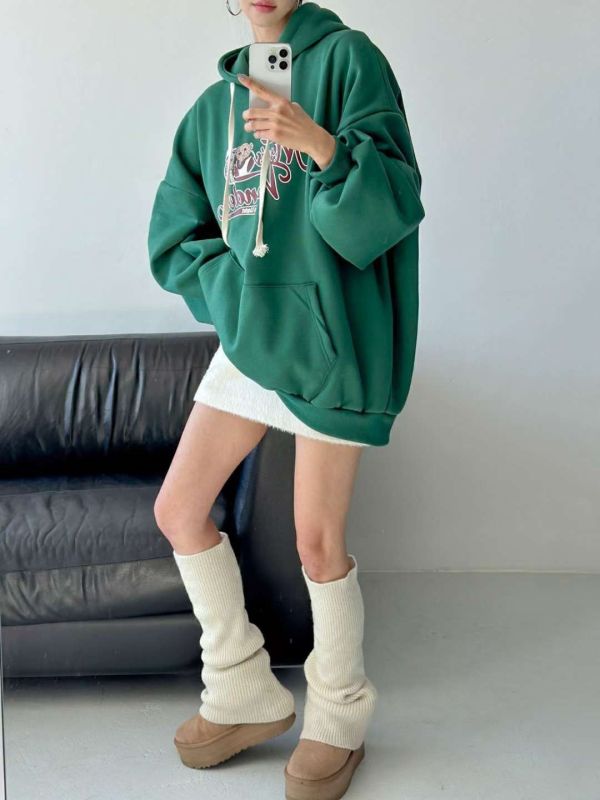 ZinD [ 美國熊熊文字休閒連帽Ｔ ] 3色 2511218 ZinD,zind,ZD,zooindrawer,zoo in drawer,抽屜動物園,丹寧,牛仔外套,外套富翁,洋裝,韓國襪子