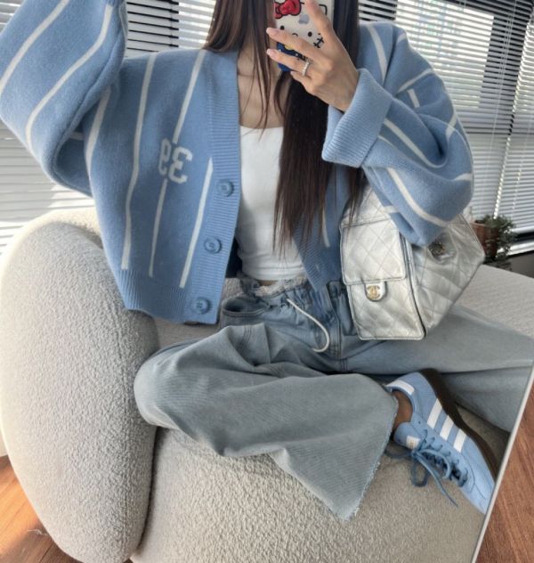 ZinD [ 美式橄籃球風數字針織外套 ] 4色 2511205 