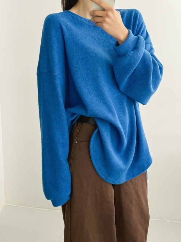 ZinD [ 圓弧襬Ｑ彈針織衫 ] 3色 2512242 ZinD,zind,ZD,zooindrawer,zoo in drawer,抽屜動物園,丹寧,牛仔外套,外套富翁,洋裝,韓國襪子,年終慶,雙11,雙12,黑五,週年慶,合購價,自訂款