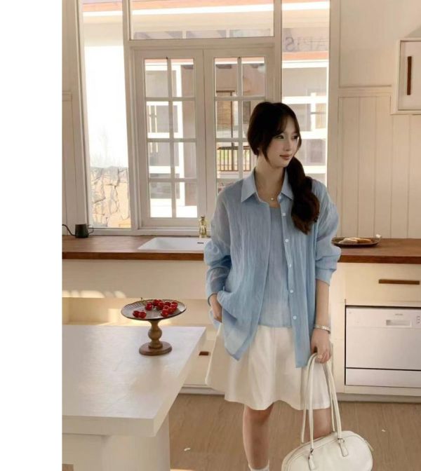 ZinD [ 輕盈棉紗春套裝：細肩背心＋襯衫外罩 ] 8色 2603052 shihslica ZinD,zind,ZD,zooindrawer,zoo in drawer,抽屜動物園,丹寧,牛仔外套,外套富翁,洋裝,韓國襪子,年終慶,雙11,雙12,黑五,週年慶,合購價,自訂款,shihslica,春裝,襯衫,套裝