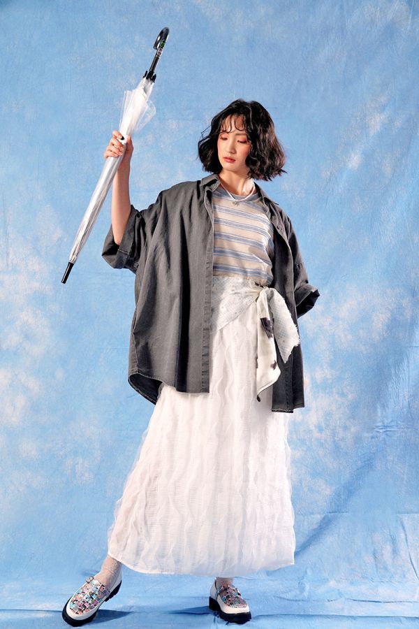 Z in D [ 洗色工裝風襯衫外套 ] 2色/有口袋 2504213g (shihslica) ZinD,zind,ZD,zooindrawer,zoo in drawer,抽屜動物園,丹寧,牛仔外套,外套富翁